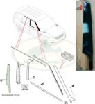 LAND ROVER FRONT DOOR FINISHER PILLAR RIGHT RANGE SPORT 14-22 LR118292 GENUINE