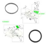 LAND ROVER THERMOSTAT HOUSING GASKET & RING SET RANGE LR3 RR SPORT V8 4.4L OEM
