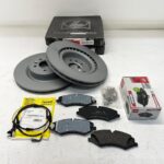 LAND ROVER FRONT BRAKE ROTOR DISC PAD SENSOR SET RANGE DISCOVERY RR SPORT MR0329 ZIMMERMANN