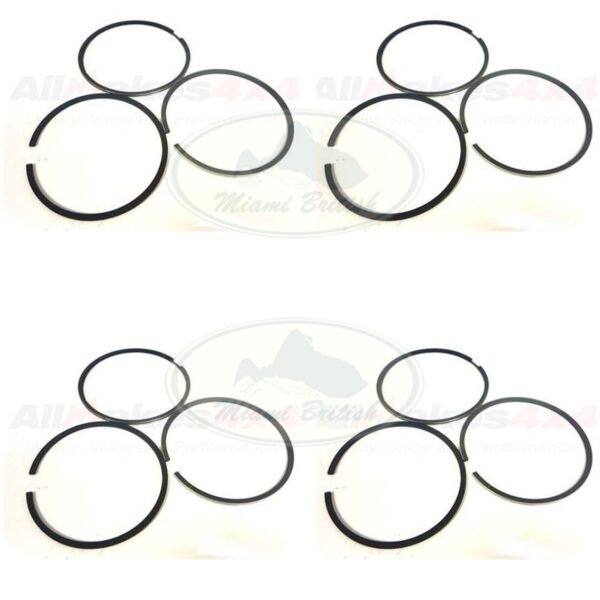 LAND ROVER PISTON RINGS SET X4 STD DEFENDER RR CLASSIC DISCOVERY I STC958 ALLM4X4