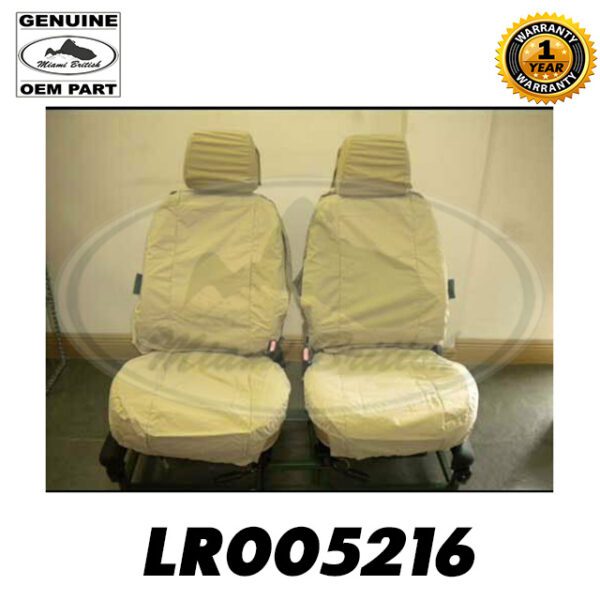 LAND ROVER WATERPROOF FRONT SEAT COVER SAND RRS 06-09 LR005216 OEM
