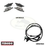 LAND ROVER FRONT BRAKE PADS W/ SENSOR RR EVOQUE DISCOVERY SPORT LR128263 LR061365 FERODO
