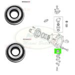 LAND ROVER LOWER SWIVEL PIN BEARINGx2 RANGE CLASSIC DEFENDER DISCOVERY I 606666 AM4x4