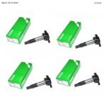 LAND ROVER IGNITION COIL KIT SET x4 RANGE LR3 RR SPORT V8 4744015 LUCAS