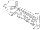 LAND ROVER REAR BUMPER RANGE EVOQUE LR074961 GENUINE