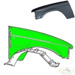 LAND ROVER FRONT WING FENDER LH DISCOVERY 1 ALR9877 USED