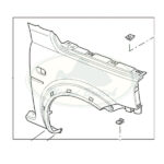 LAND ROVER FRONT FENDER RH FREELANDER ASB490120 OEM
