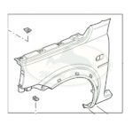 LAND ROVER FRONT FENDER LH FREELANDER ASB490130 OEM