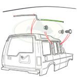 LAND ROVER ROOF DRIP RAIL TRIM DISCOVERY I AWR1030PMA OEM