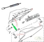 LAND ROVER GLOVE BOX GAS STRUT RANGE P38 95-02 AWR6896 OEM