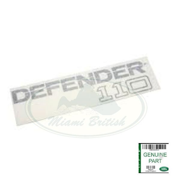 LAND ROVER DEFENDER 110 BLACK DECAL STICKER BTR2982LYV OEM