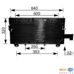 LAND ROVER A/C AC CONDENSER DISCOVERY I RANGE CLASSIC BTR6632 HELLA