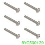 LAND ROVER SCREW BOLT TORX DRIVE M8 x 50mm SET x6 BYG500120 OEM