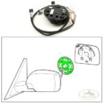 LAND ROVER MIRROR MOTOR W/ MEMORY LH RANGE 03-04 CRP000080 OEM