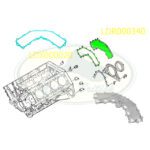 LAND ROVER ENGINE BLOCK REAR COVER AND GASKET RR M62 LDR000340 LDX000020 OEM