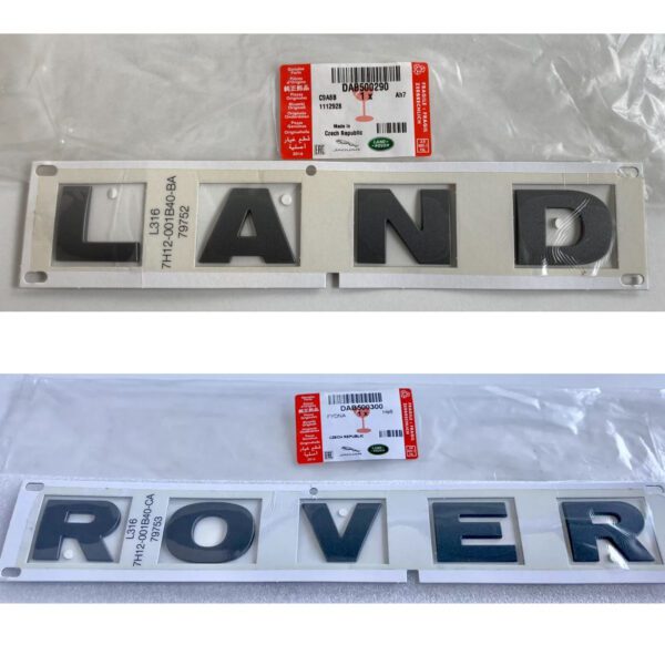 LAND ROVER FRONT HOOD DECAL NAME PLATE DEFENDER 07-13 DAB500290 DAB500300 OEM