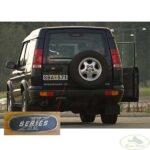 LAND ROVER REAR TAIL DOOR LOGO DECAL EMBLEM BADGE DISCOVERY 2 II DAH100820 USED