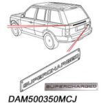 ROV0006 DAM500350MCJ Land Rover Decal Frame Badge Sticker Supercharged Range