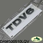 LAND ROVER REAR TAIL GATE PLATE DECAL BRUNEL BADGE TDV6 LR3 LR4 DAM500510LQV ALLMAKES4x4