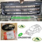 LAND ROVER FRONT GRILL GRILLE CARBON FIBER + LOGO RANGE SPORT 06-09 DHB500390WWQCF ALLMakes4x4