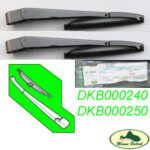 LAND ROVER HEADLAMP HEADLIGHT WIPER ARM BLADE SET RANGE 03-05 DKB000240 DKB000250 OEM