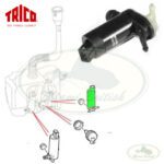 LAND ROVER FRONT & REAR WINDSCREEN WASHER MOTOR PUMP LR3 RR SPORT DMC500010 TRICO