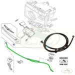 LAND ROVER HEADLAMP HEADLIGHT WASHER JET HOSE RANGE 06-09 DNH500110 GENUINE