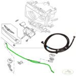 LAND ROVER HEADLAMP HEADLIGHT WASHER JET HOSE LR3 DNH000142 OEM