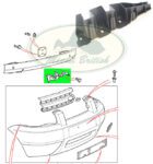 LAND ROVER FRONT BUMPER MOUNTING BRACKET RH FREELANDER DPN100200 OEM