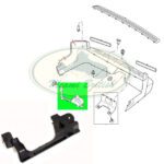 LAND ROVER REAR BUMPER MOUNTING BRACKET RH LR3 LR4 RR SPORT DQG000063 OEM