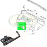 LAND ROVER REAR BUMPER MOUNTING BRACKET LH LR3 LR4 RR SPORT DQG000073 OEM