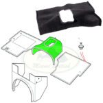 LAND ROVER TUNNEL CARPET EBONY BLACK DEFENDER EAD500070PVJ OEM