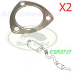 LAND ROVER EXHAUST GASKET x2 RANGE SPORT LR3 LR4 DEFENDER DISCOVERY ESR3737 AM