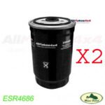 LAND ROVER DIESEL FUEL FILTER X2 DISCOVERY 2 DEFENDER Td5 ESR4686 AM
