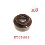 LAND ROVER VALVE STEAM SEAL SET x8 DEFENDER DISCOVERY RR ETC8663 AM