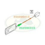 LAND ROVER FUEL FILLER CABLE & SLEEVE RANGE FSG000010 FSP000010 GENUINE
