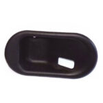 LAND ROVER FRONT DOOR LH RELEASE HANDLE BEZEL BLACK DISCO 2 FVK100170PUY OEM