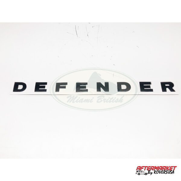 LAND ROVER FRONT NAME PLATE DECALS CARBON FIBER DEFENDER ROV0129 AFT