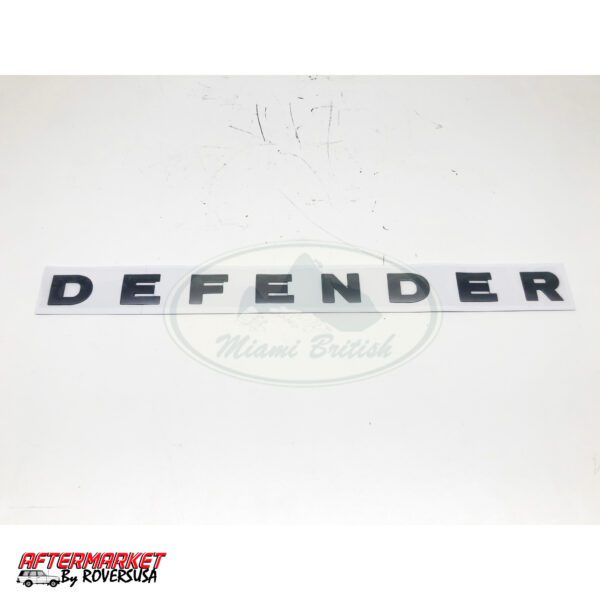 LAND ROVER FRONT NAME PLATE DECALS STEEL GRAY DEFENDER ROV0154 AFT