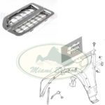 LAND ROVER AIR INTAKE SIDE GRILLE CHROMED JAK000064LQVC ALLMAKES4x4