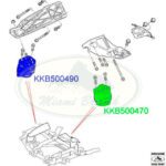 LAND ROVER FRONT SUPPORT ENGINE MOUNTING MOUNT LH RH RANGE V8 06-09 KKB500470 KKB500490 AM
