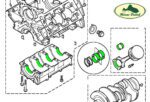 LAND ROVER MAIN & PUSH ROD BEARING SET FREELANDER 02-05 MR0025 OEM