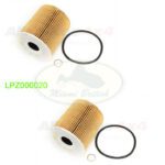 LAND ROVER COOLER OIL ELEMENT FILTER x2 DIESEL M57 D30 Td6 3.0L RANGE 03-09 LPZ000020 AM