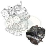 LAND ROVER STRIPPED ENGINE DIESEL V6 2.7L LR3 RANGE SPORT LR006701E OEM REMF