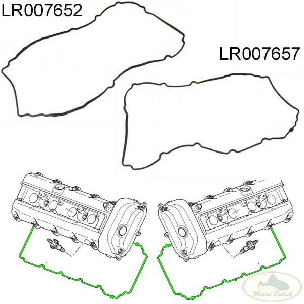 Land Rover Range Rover 4.4L Cylinder Head Gasket Set – 06 Sport LR3 (Britpart)