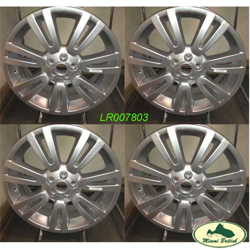 LAND ROVER ALLOY WHEEL RIM SILVER SPARKLE 19'' SET x4 LR2 LR007803 OEM