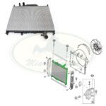 LAND ROVER RADIATOR RR SPORT 10 - 13 LR4 3.0L DIESEL LR015561 AM