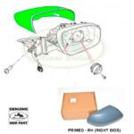 LAND ROVER MIRROR HOUSING COVER PRIMED RH RANGE EVOQUE LR025170 GENUINE