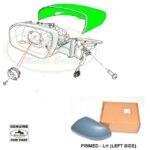 LAND ROVER MIRROR HOUSING COVER PRIMED LH LEFT RANGE EVOQUE 12-13 LR025171 GENUINE