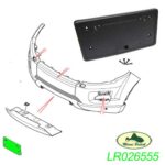 LAND ROVER FRONT LICENSE PLATE HOLDER BRACKET RANGE EVOQUE LR026555 OEM